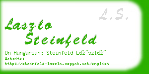 laszlo steinfeld business card